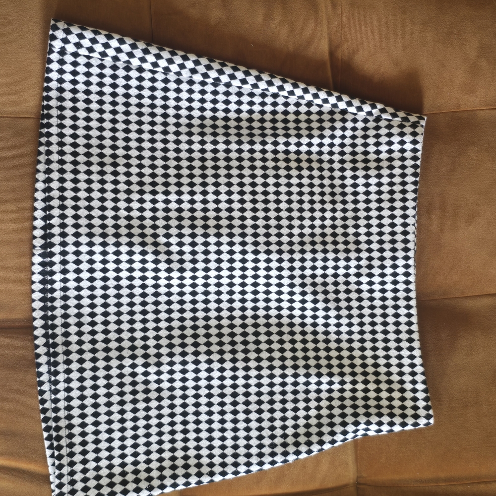 Reformation Black and White A-Line Skirt